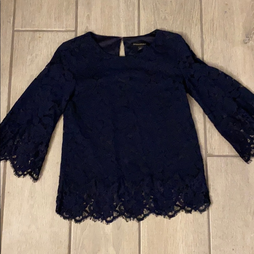 Navy banana republic top